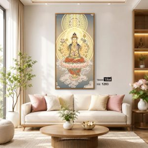 Chuẩn Đề Bồ Tát | Tranh hộp đèn cao cấp | Mã tranh 1283 | [tranhtam.com] - Ảnh 3