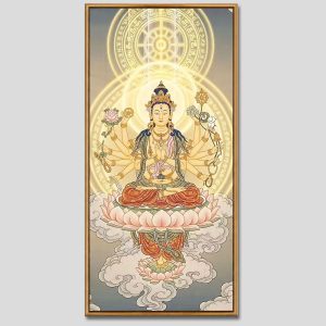 Chuẩn Đề Bồ Tát | Tranh hộp đèn cao cấp | Mã tranh 1283 | [tranhtam.com]