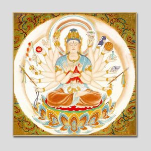 Chuẩn Đề Bồ Tát | Tranh hộp đèn cao cấp | Mã tranh 1284 | [tranhtam.com]