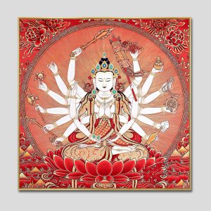 Chuẩn Đề Bồ Tát | Tranh hộp đèn cao cấp | Mã tranh 1285 | [tranhtam.com]