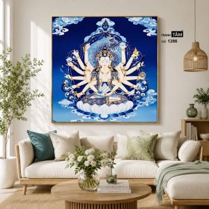 Chuẩn Đề Bồ Tát | Tranh hộp đèn cao cấp | Mã tranh 1286 | [tranhtam.com] - Ảnh 3
