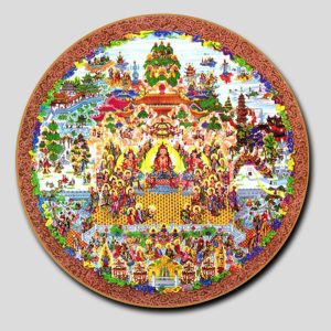 Tây Phương Cực Lạc | Tranh hộp đèn cao cấp | Mã tranh 1287 | Tranh TÂM
