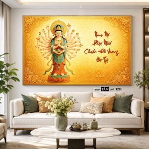 Chuẩn Đề Bồ Tát | Tranh hộp đèn cao cấp | Mã tranh 1288 | [tranhtam.com] - Ảnh 5