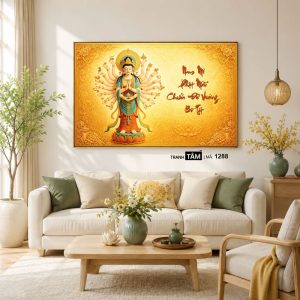 Chuẩn Đề Bồ Tát | Tranh hộp đèn cao cấp | Mã tranh 1288 | [tranhtam.com] - Ảnh 4