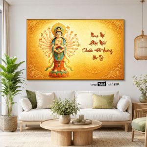 Chuẩn Đề Bồ Tát | Tranh hộp đèn cao cấp | Mã tranh 1288 | [tranhtam.com] - Ảnh 3