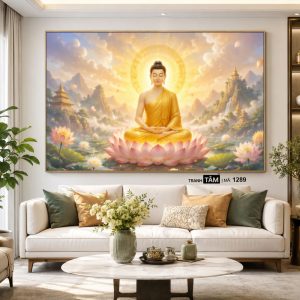 Phật Thích Ca Mâu Ni | Tranh hộp đèn cao cấp | Mã tranh 1289 | Tranh TÂM - Ảnh 5