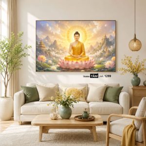 Phật Thích Ca Mâu Ni | Tranh hộp đèn cao cấp | Mã tranh 1289 | Tranh TÂM - Ảnh 3