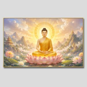 Phật Thích Ca Mâu Ni | Tranh hộp đèn cao cấp | Mã tranh 1289 | Tranh TÂM