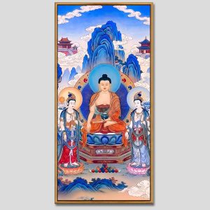 Hoa Nghiêm Tam Thánh | Tranh hộp đèn cao cấp | Mã tranh 1302 | Tranh TÂM