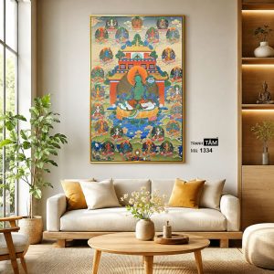 Đức Lục Độ Mẫu (Tara Xanh) | Tranh hộp đèn cao cấp | Mã tranh 1334  | Tranh TÂM - Ảnh 3