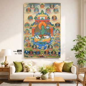Alternative view of Đức Lục Độ Mẫu (Tara Xanh) | Tranh hộp đèn cao cấp | Mã tranh 1334  | Tranh TÂM