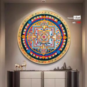 Alternative view of Tranh Mandala (Mạn-đà-la) | Tranh hộp đèn cao cấp | Mã tranh 135 | [tranhtam.com]