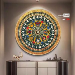 Alternative view of Tranh Mandala (Mạn-đà-la) | Tranh hộp đèn cao cấp | Mã tranh 136 | [tranhtam.com]