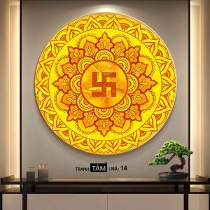 Chữ "Vạn 卍" | Tranh hộp đèn cao cấp | Mã tranh 14 | Tranh TÂM - Ảnh 4
