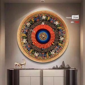 Alternative view of Tranh Mandala (Mạn-đà-la) | Tranh hộp đèn cao cấp | Mã tranh 144 | [tranhtam.com]