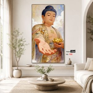 Phật A Di Đà | Tranh hộp đèn cao cấp | Mã tranh 155 | [tranhtam.com] - Ảnh 3
