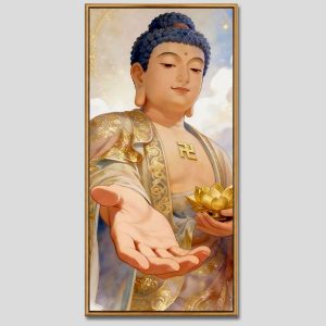 Phật A Di Đà | Tranh hộp đèn cao cấp | Mã tranh 155 | [tranhtam.com]