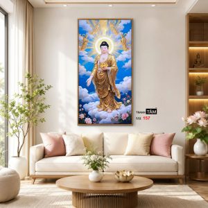 Phật A Di Đà | Tranh hộp đèn cao cấp | Mã tranh 157 | [tranhtam.com] - Ảnh 5