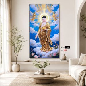 Phật A Di Đà | Tranh hộp đèn cao cấp | Mã tranh 157 | [tranhtam.com] - Ảnh 3