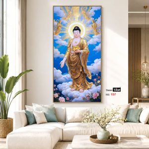 Alternative view of Phật A Di Đà | Tranh hộp đèn cao cấp | Mã tranh 157 | [tranhtam.com]