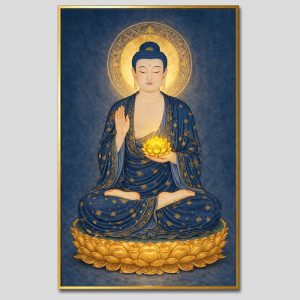 Phật A Di Đà | Tranh hộp đèn cao cấp | Mã tranh 158 | [tranhtam.com]
