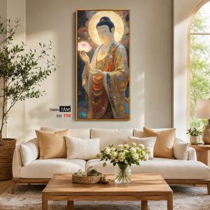 Phật A Di Đà | Tranh hộp đèn cao cấp | Mã tranh 159 | [tranhtam.com] - Ảnh 4