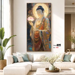 Alternative view of Phật A Di Đà | Tranh hộp đèn cao cấp | Mã tranh 159 | [tranhtam.com]