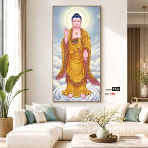 Alternative view of Phật A Di Đà | Tranh hộp đèn cao cấp | Mã tranh 160 | [tranhtam.com]