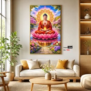 Phật A Di Đà | Tranh hộp đèn cao cấp | Mã tranh 165 | [tranhtam.com] - Ảnh 3