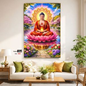 Alternative view of Phật A Di Đà | Tranh hộp đèn cao cấp | Mã tranh 165 | [tranhtam.com]