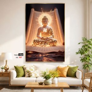 Alternative view of Phật A Di Đà | Tranh hộp đèn cao cấp | Mã tranh 167 | [tranhtam.com]