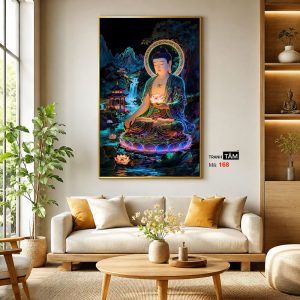 Phật A Di Đà | Tranh hộp đèn cao cấp | Mã tranh 168 | [tranhtam.com] - Ảnh 3