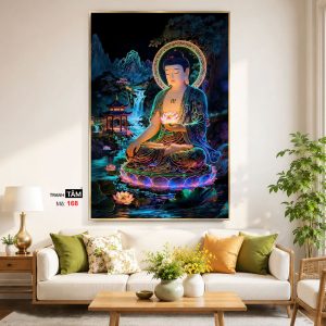 Alternative view of Phật A Di Đà | Tranh hộp đèn cao cấp | Mã tranh 168 | [tranhtam.com]