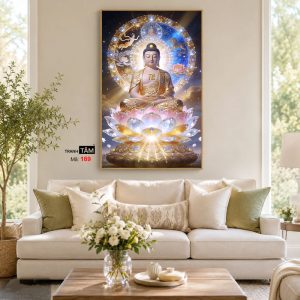 Phật A Di Đà | Tranh hộp đèn cao cấp | Mã tranh 169 | [tranhtam.com] - Ảnh 4