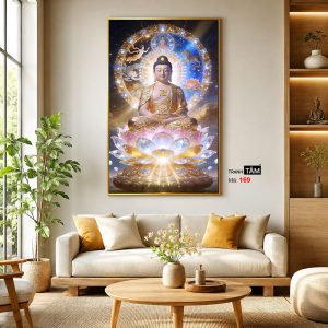 Phật A Di Đà | Tranh hộp đèn cao cấp | Mã tranh 169 | [tranhtam.com] - Ảnh 3
