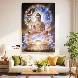 Alternative view of Phật A Di Đà | Tranh hộp đèn cao cấp | Mã tranh 169 | [tranhtam.com]