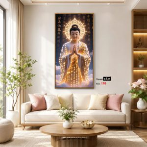 Phật A Di Đà | Tranh hộp đèn cao cấp | Mã tranh 170 | [tranhtam.com] - Ảnh 5