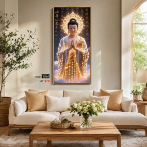 Phật A Di Đà | Tranh hộp đèn cao cấp | Mã tranh 170 | [tranhtam.com] - Ảnh 4