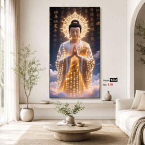 Phật A Di Đà | Tranh hộp đèn cao cấp | Mã tranh 170 | [tranhtam.com] - Ảnh 3