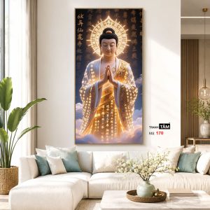 Alternative view of Phật A Di Đà | Tranh hộp đèn cao cấp | Mã tranh 170 | [tranhtam.com]