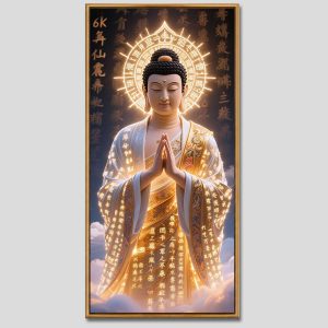 Phật A Di Đà | Tranh hộp đèn cao cấp | Mã tranh 170 | [tranhtam.com]