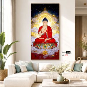Alternative view of Phật A Di Đà | Tranh hộp đèn cao cấp | Mã tranh 172 | [tranhtam.com]