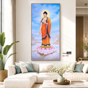 Alternative view of Phật A Di Đà | Tranh hộp đèn cao cấp | Mã tranh 174 | [tranhtam.com]