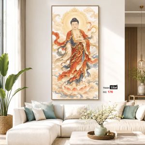 Alternative view of Phật A Di Đà | Tranh hộp đèn cao cấp | Mã tranh 176 | [tranhtam.com]