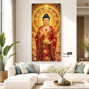 Alternative view of Phật A Di Đà | Tranh hộp đèn cao cấp | Mã tranh 178 | [tranhtam.com]