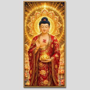 Phật A Di Đà | Tranh hộp đèn cao cấp | Mã tranh 178 | [tranhtam.com]