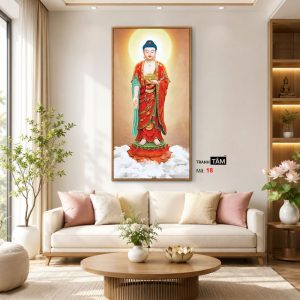 Phật A Di Đà | Tranh hộp đèn cao cấp | Mã tranh 18 | [tranhtam.com] - Ảnh 5