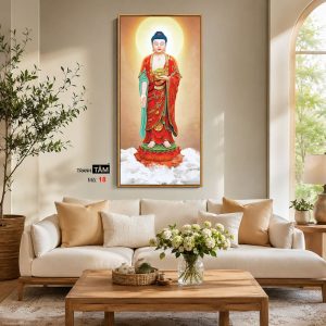 Phật A Di Đà | Tranh hộp đèn cao cấp | Mã tranh 18 | [tranhtam.com] - Ảnh 4