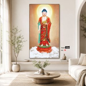 Phật A Di Đà | Tranh hộp đèn cao cấp | Mã tranh 18 | [tranhtam.com] - Ảnh 3
