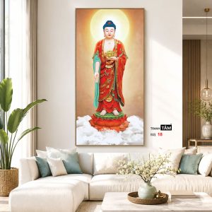 Alternative view of Phật A Di Đà | Tranh hộp đèn cao cấp | Mã tranh 18 | [tranhtam.com]